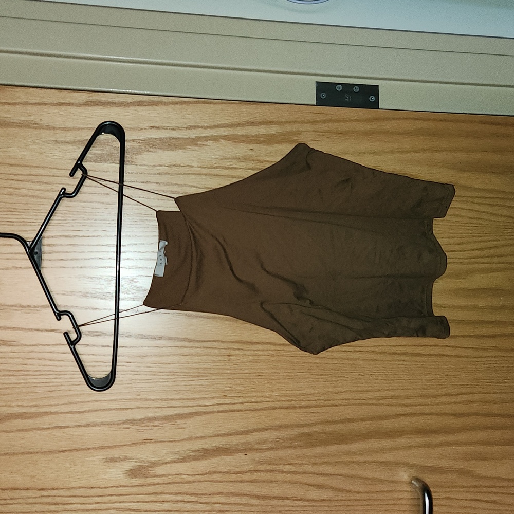 brown spaghetti tank